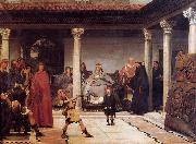 Sir Lawrence Alma-Tadema,OM.RA,RWS The Education of the Children of Clovis oil painting